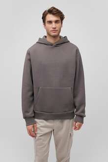 Mavi Kapişonlu Gri Erkek Sweat 0S10275-70096 - 3