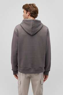 Mavi Kapişonlu Gri Erkek Sweat 0S10275-70096 - 4