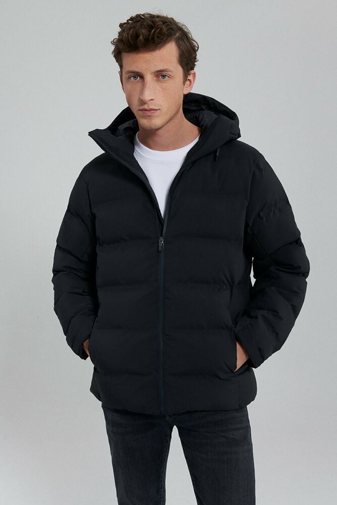 Mavi Kapişonlu Jet Black Erkek Ceket 0110313-71379 (1)