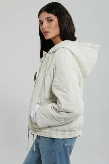 Mavi Kapişonlu Kadın Ceket 1110323-86412 - Mavi (1)