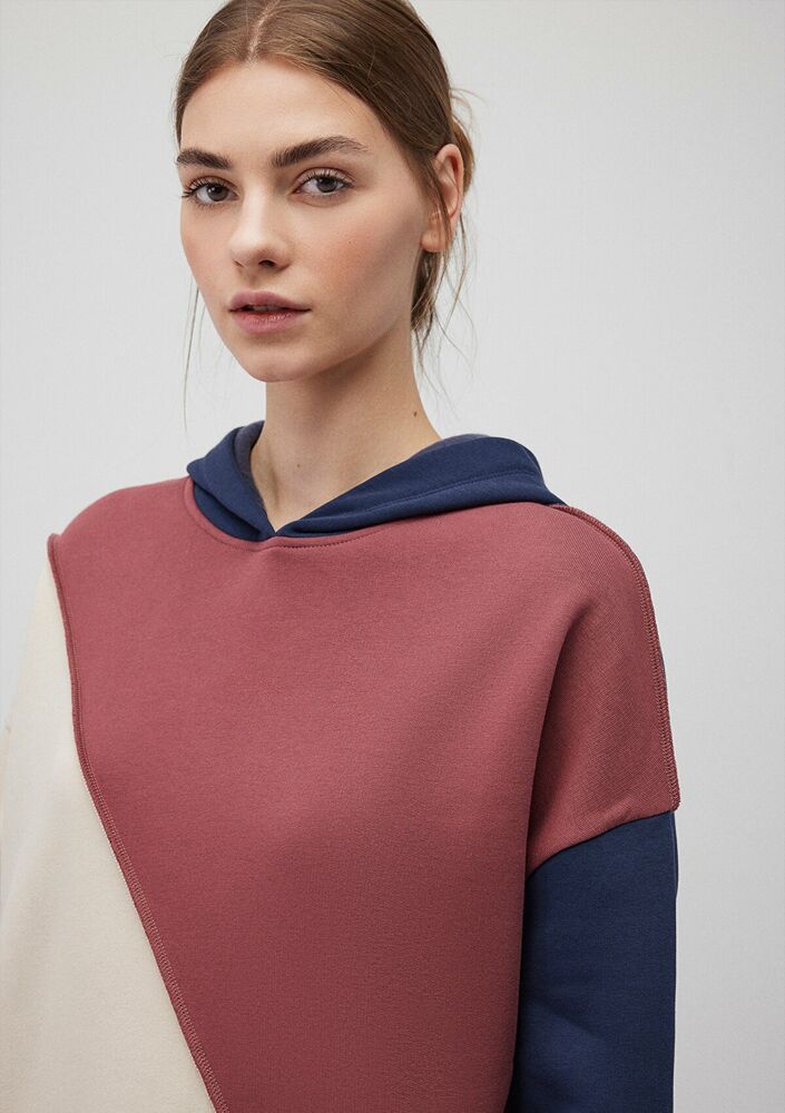 Mavi Kapişonlu Kadın Sweat 1S10170-70399 - 5