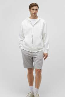 Mavi Kapişonlu Kırık Beyaz Erkek Sweat 0S10277-70057 - Mavi (1)