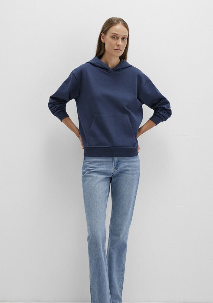 Mavi Kapişonlu Koyu Lacivert Kadın Sweat 167299-70488