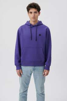 Mavi Kapişonlu Koyu Mor Erkek Sweat 065809-70493 - Mavi (1)