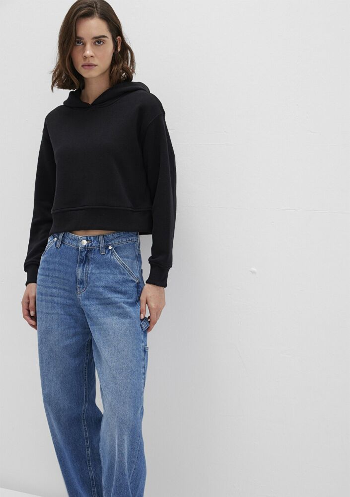 Mavi Kapişonlu Siyah Kadın Sweat 1S10386-900