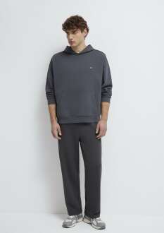 Mavi Kapüşonlu Antrasit Boxy Fit Erkek Sweatshirt 0S10416-80955 - 2