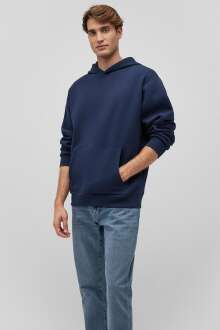 Mavi Kapüşonlu Gece Lacivert Erkek Sweat 0S10275-70490 - Mavi (1)