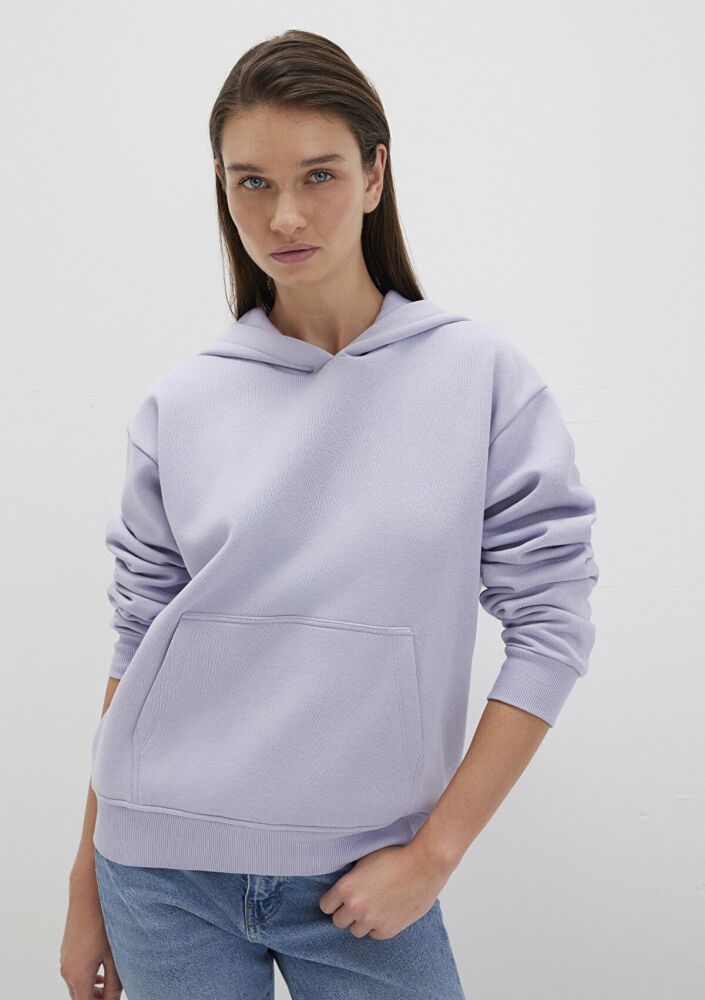 Mavi Kapüşonlu Kadın Sweat 167299-70531 (1)