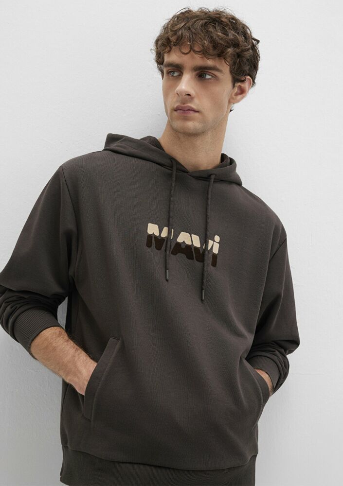Mavi Kapüşonlu Loose Fit Erkek Sweat 0S10395-70219