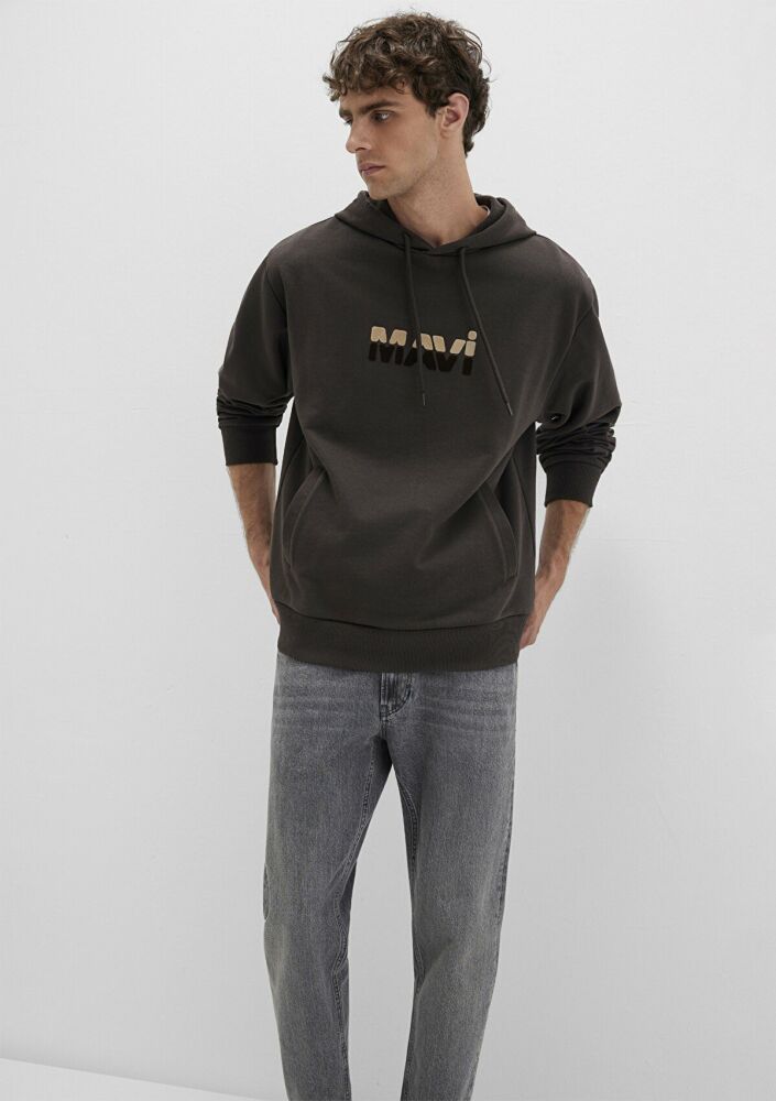 Mavi Kapüşonlu Loose Fit Erkek Sweat 0S10395-70219 (1)