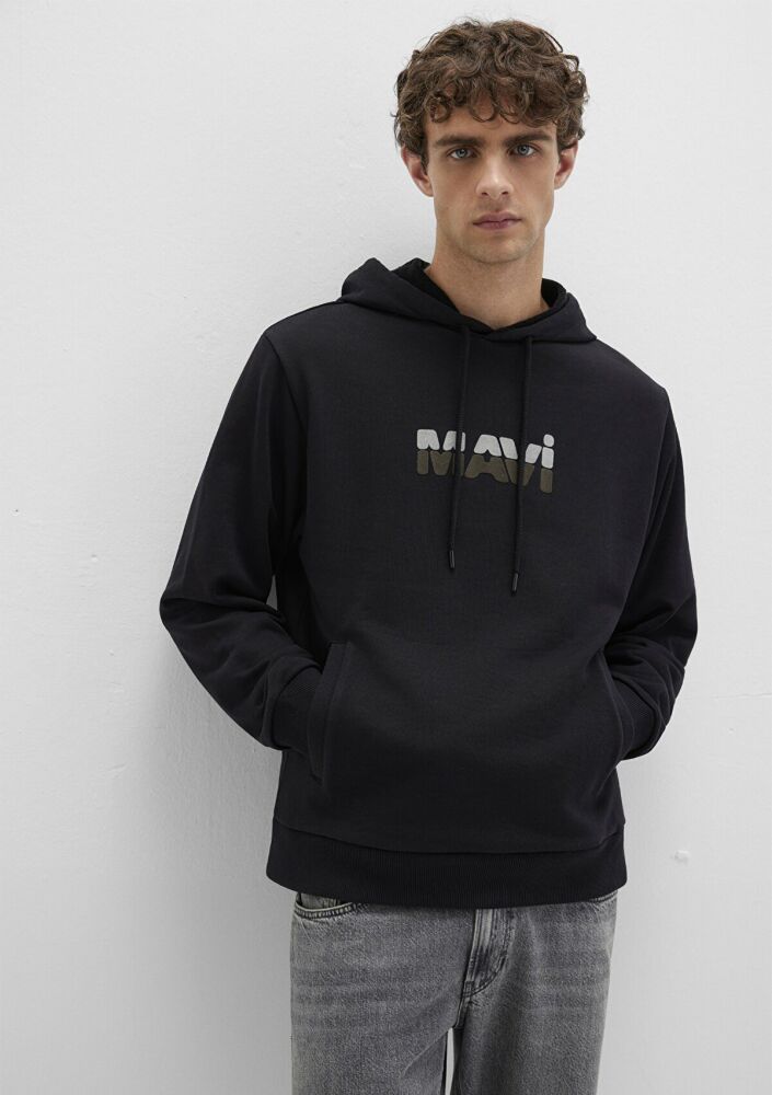 Mavi Kapüşonlu Siyah Erkek Sweat 0S10395-900 (1)