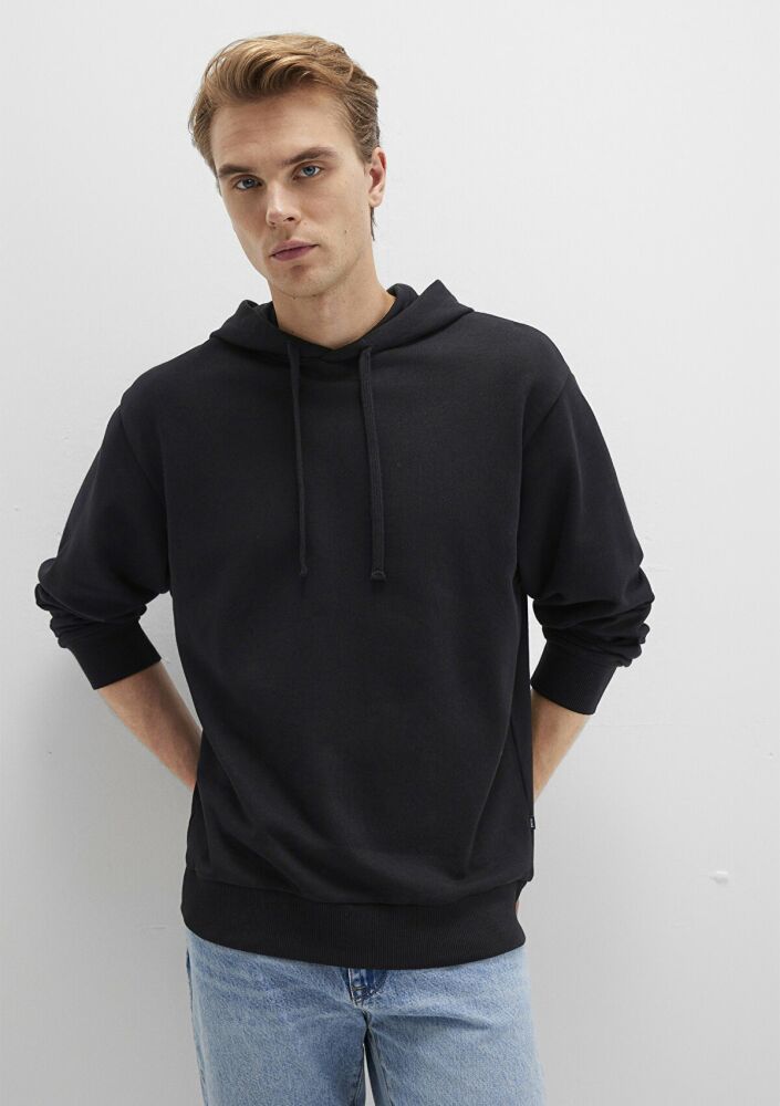 Mavi Kapüşonlu Siyah Erkek Sweat 0S10417-900