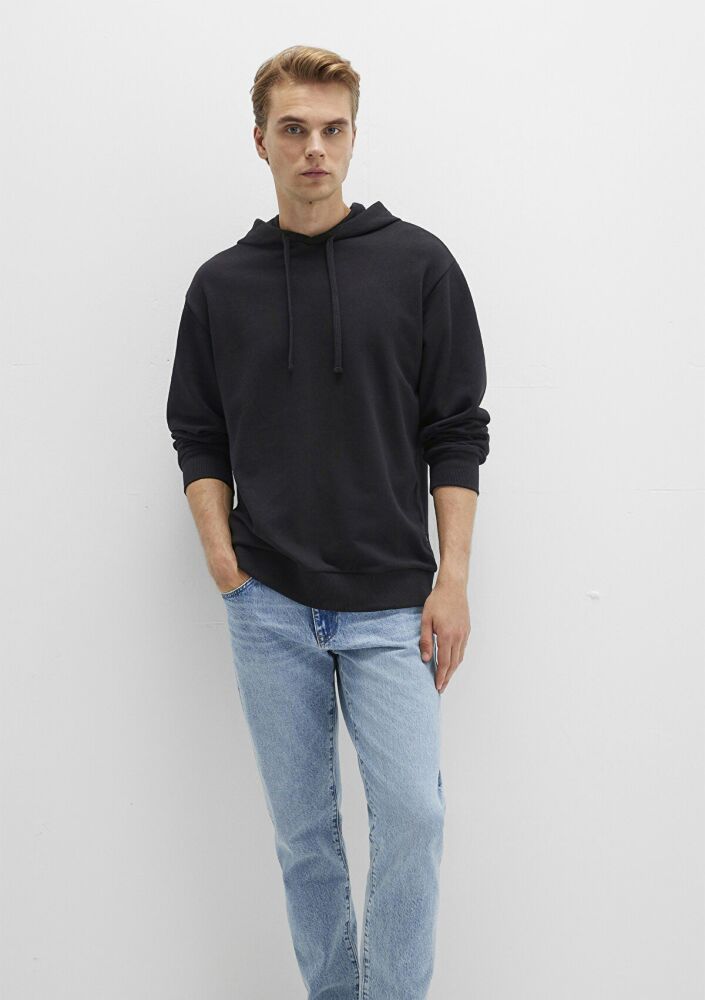 Mavi Kapüşonlu Siyah Erkek Sweat 0S10417-900 (1)