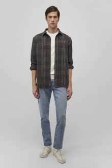 Mavi Kareli Erkek Gömlek 0211307-88672 - Mavi (1)