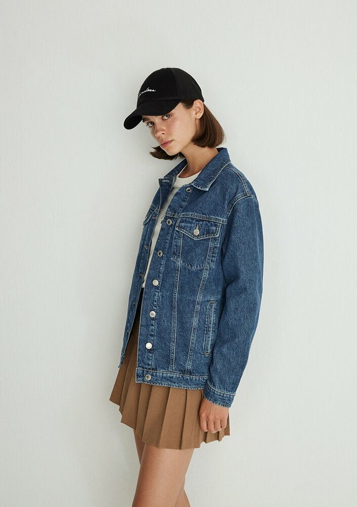 Mavi Karla Dark Gold Ico Kadın Jean Ceket 110154-30105 - 1