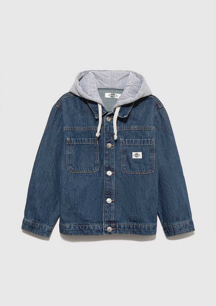 Mavi Kıa Dark Blue Denim Çocuk Jean Ceket 6111402-91062