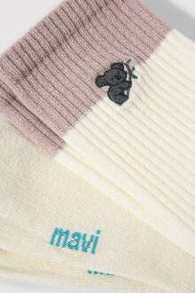 Mavi Kırık Beyaz Kadın Soket Çorap 1912831-81964 - Mavi (1)