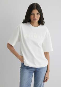 Mavi Kırık Beyaz Kadın Tişört 1613281-70057 - Mavi (1)