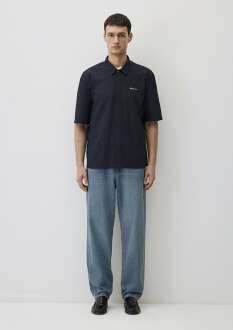 Mavi Kısa Kol Derin Lacivert Loose Fit Erkek Gömlek 0211486-70496 - 3