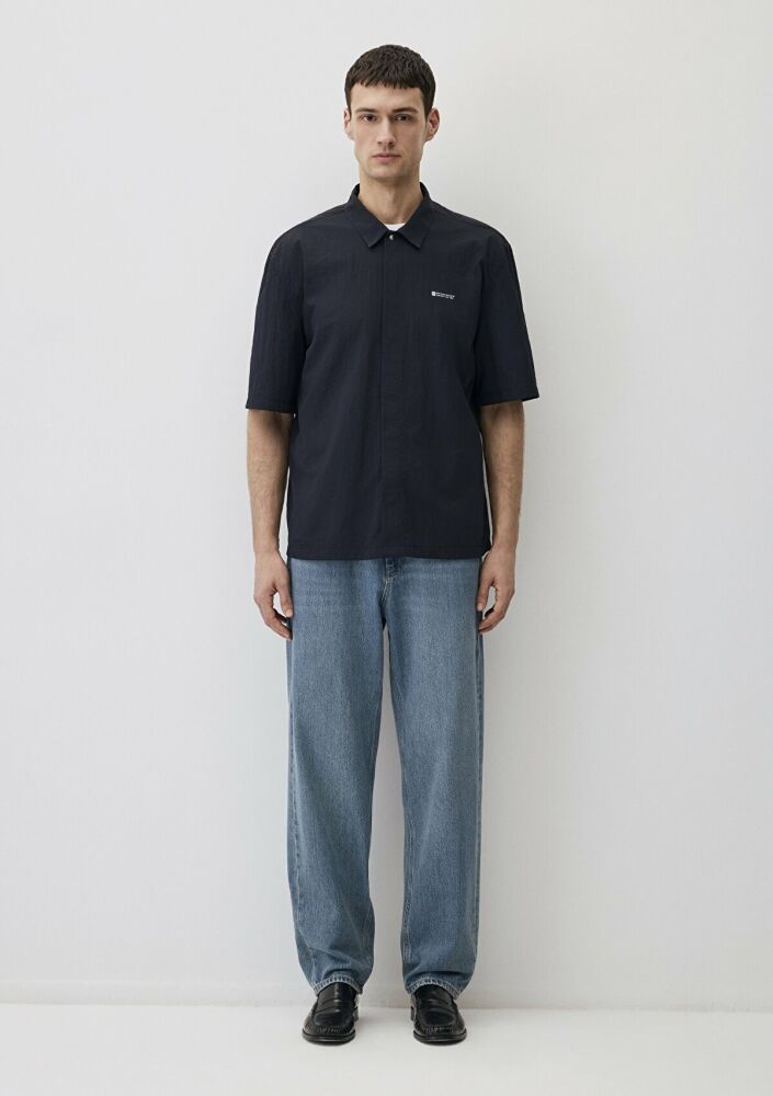 Mavi Kısa Kol Derin Lacivert Loose Fit Erkek Gömlek 0211486-70496 - 3