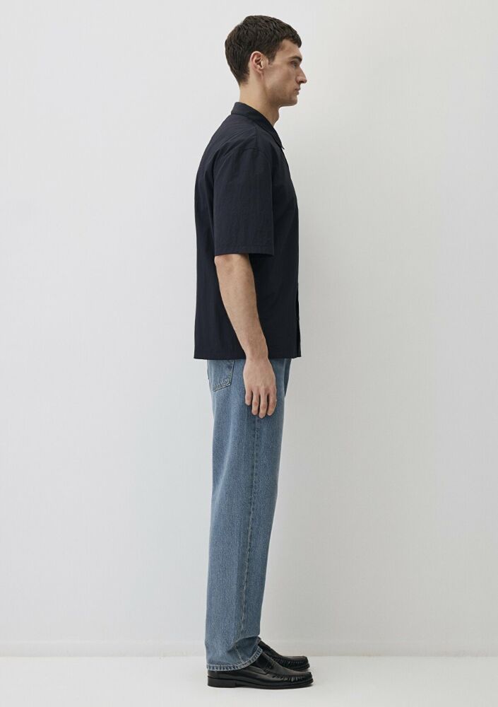 Mavi Kısa Kol Derin Lacivert Loose Fit Erkek Gömlek 0211486-70496 - 5