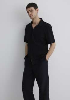 Mavi Kısa Kol Siyah Regular Fit Erkek Gömlek 0211552-900 - 2