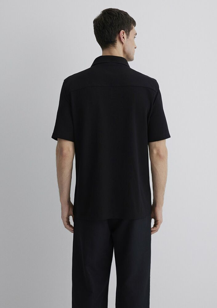 Mavi Kısa Kol Siyah Regular Fit Erkek Gömlek 0211552-900 - 5