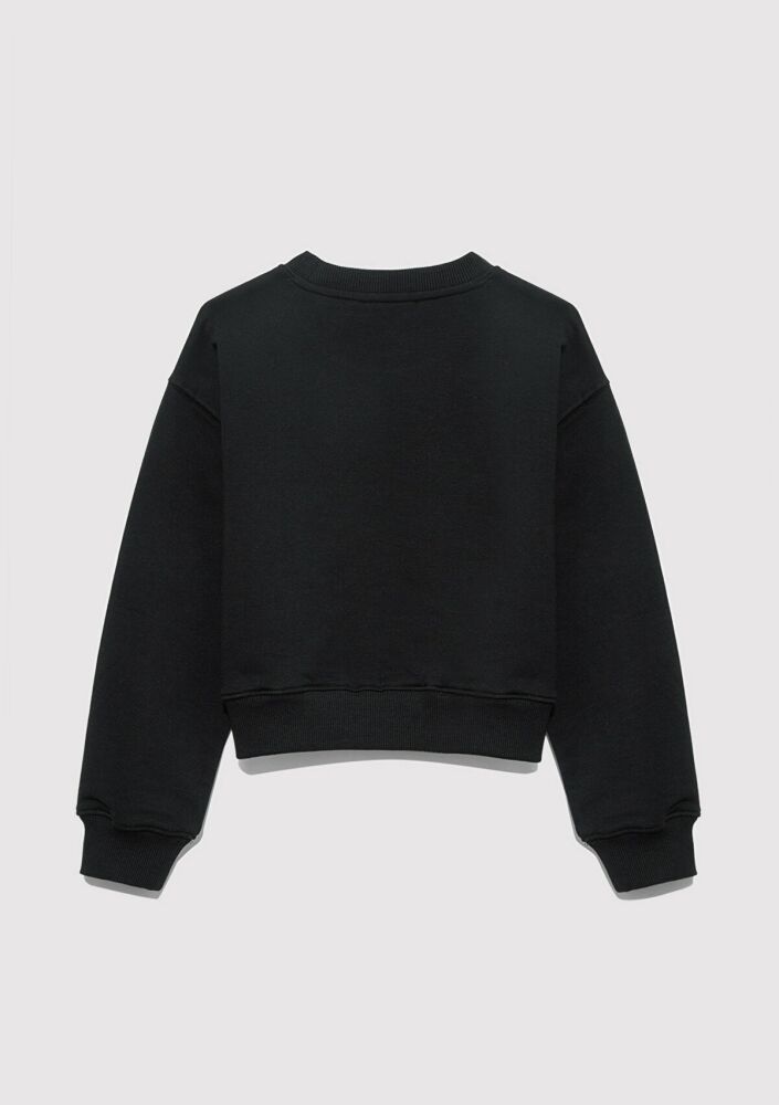 Mavi Köpek Baskılı Siyah Çocuk Sweat 7S10132-900 - 4