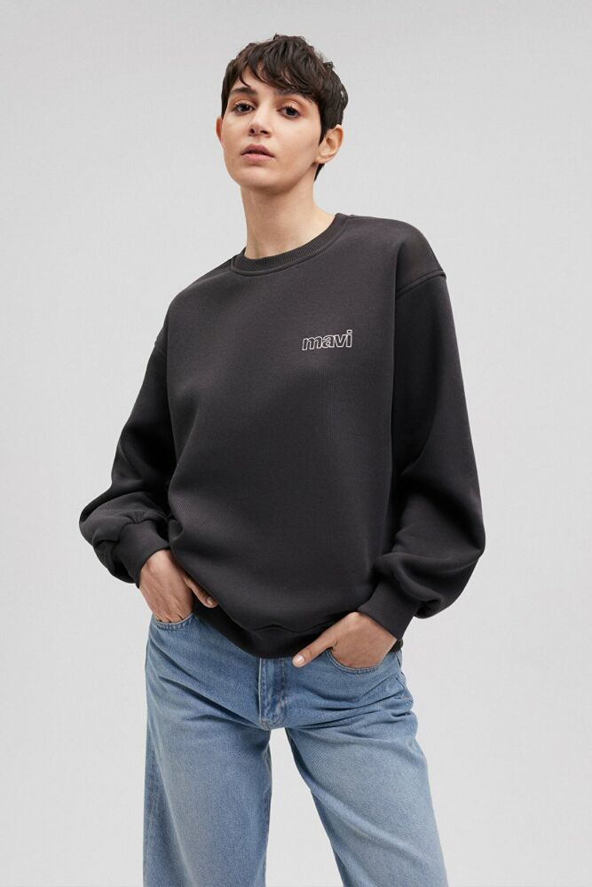 Mavi Koyu Antrasiy Kadın Sweat 1611656-82185 - 1