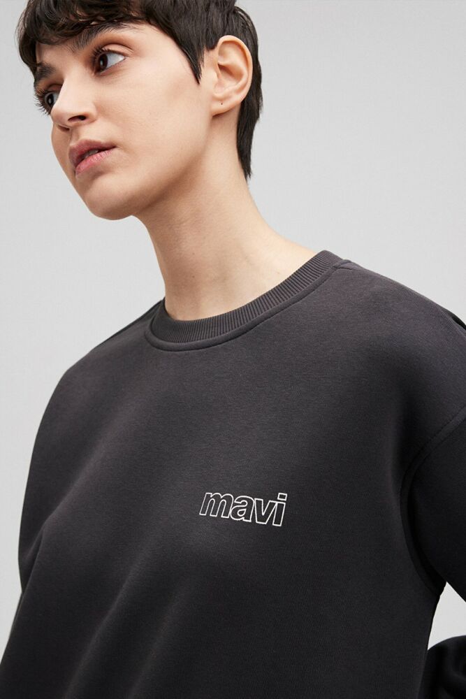 Mavi Koyu Antrasiy Kadın Sweat 1611656-82185 - 5