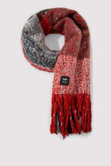 Mavi Koyu Kırmızı Kadın Atkı 1910697-25842 - Mavi (1)