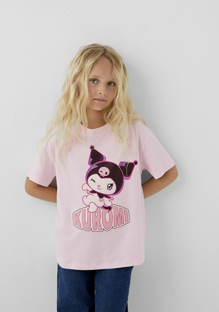 Mavi Kuromi Baskılı Loose Fit Çocuk  Tişört 7610477-90773