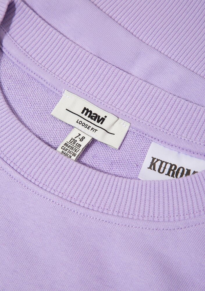 Mavi Kuromi Baskılı Mor Çocuk Sweat 7S10183-70519 - 3