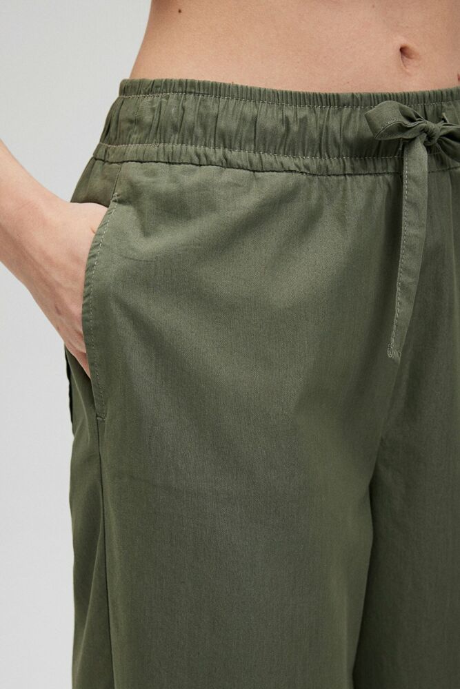 Mavi Kuyu Yeşil Kadın Dokuma Pantolon 1010425-71559 - 5