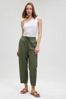 Mavi Kuyu Yeşil Kadın Dokuma Pantolon 1010425-71559 - Mavi (1)