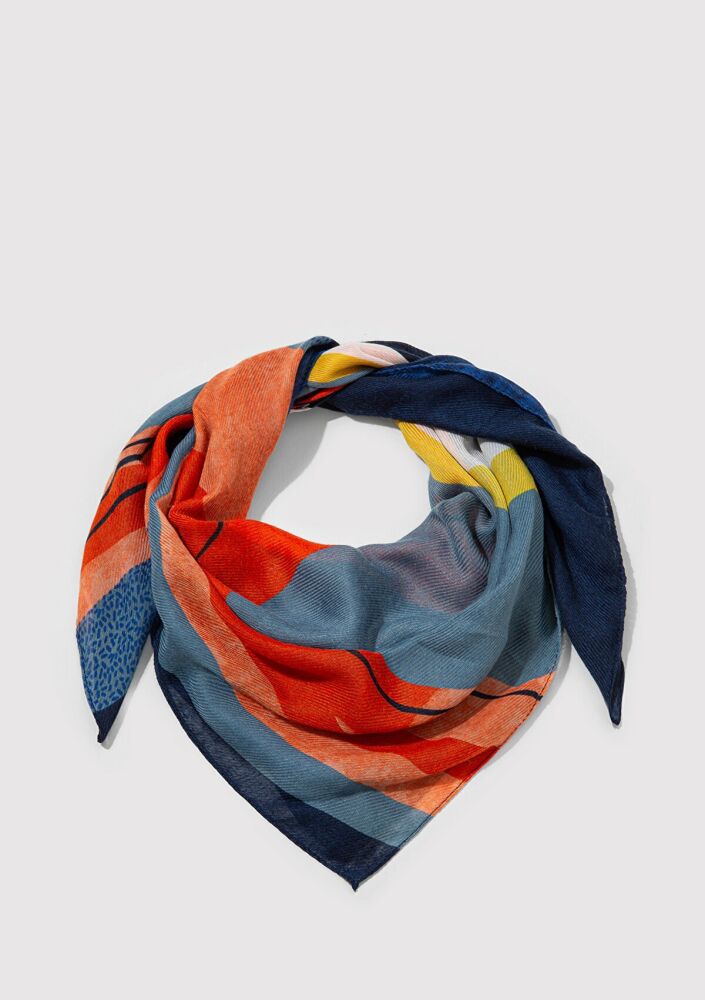 Mavi Lacivert Kadın Bandana 1912964-30717 - 3