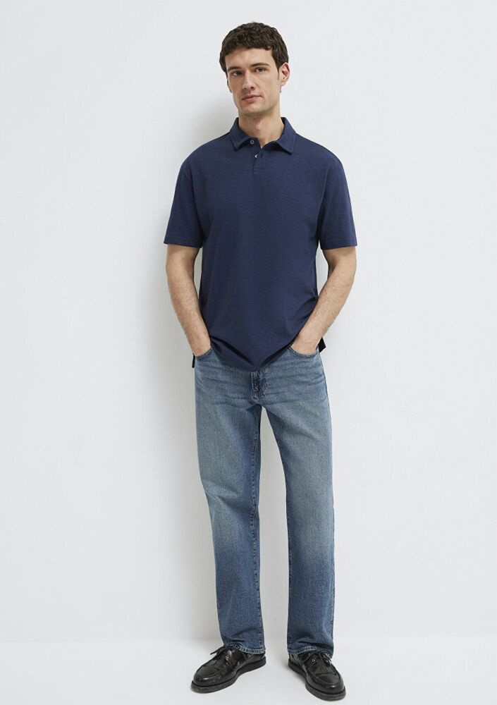 Mavi Lacivert Loose Fit Erkek Polo Tişört 0613152-70490 (1)
