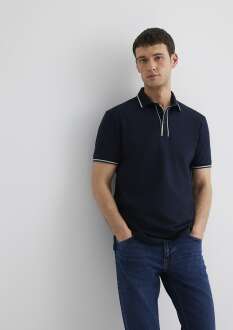 Mavi Lacivert Polo Erkek Tişört 0612648-80872 - 1