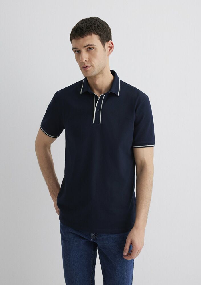 Mavi Lacivert Polo Erkek Tişört 0612648-80872 - 3