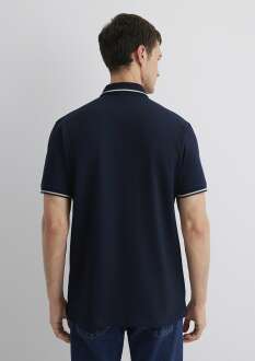 Mavi Lacivert Polo Erkek Tişört 0612648-80872 - 5