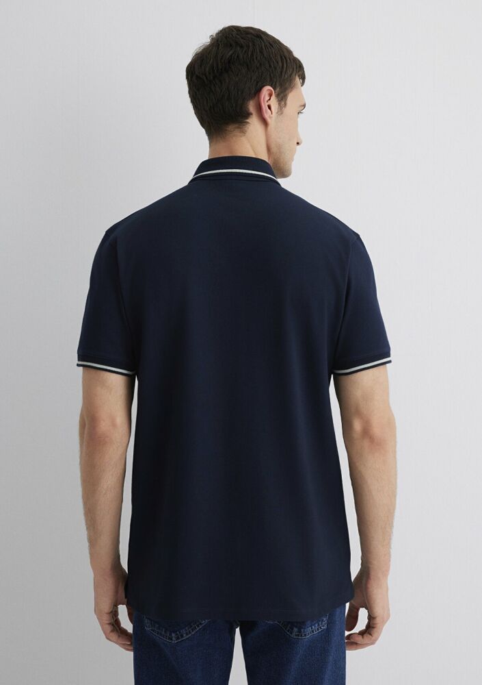Mavi Lacivert Polo Erkek Tişört 0612648-80872 - 5