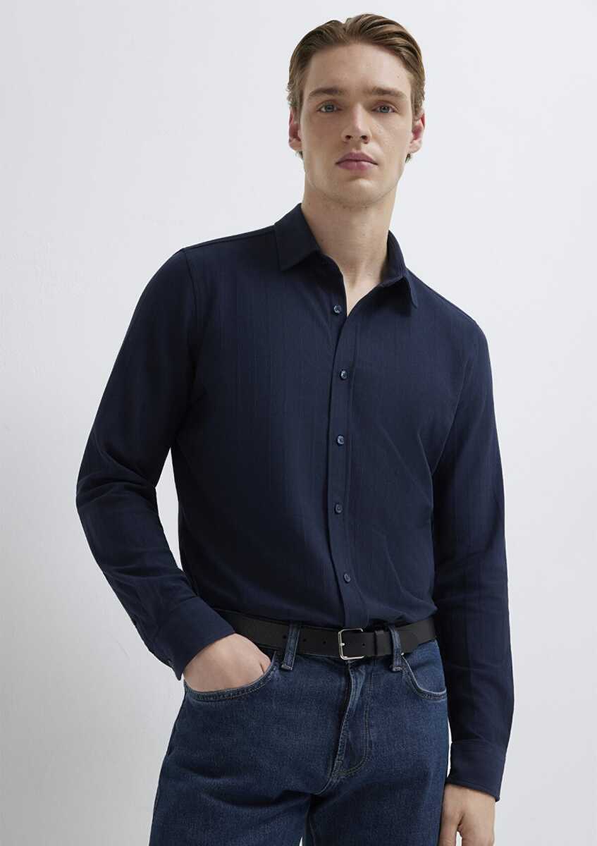Mavi Lacivert Regular Fit Erkek Gömlek 0212062-70497