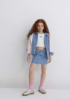Mavi Laıla Lt Heart Denim Çocuk Jean Etek 7310000-89486 - 2