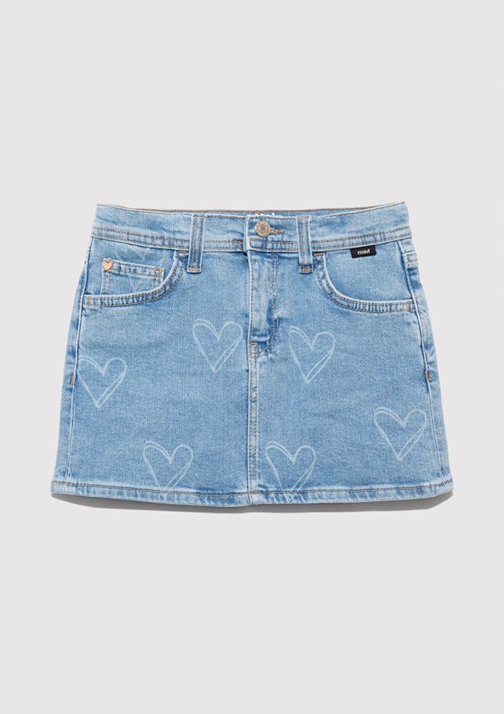 Mavi Laıla Lt Heart Denim Çocuk Jean Etek 7310000-89486 - 3