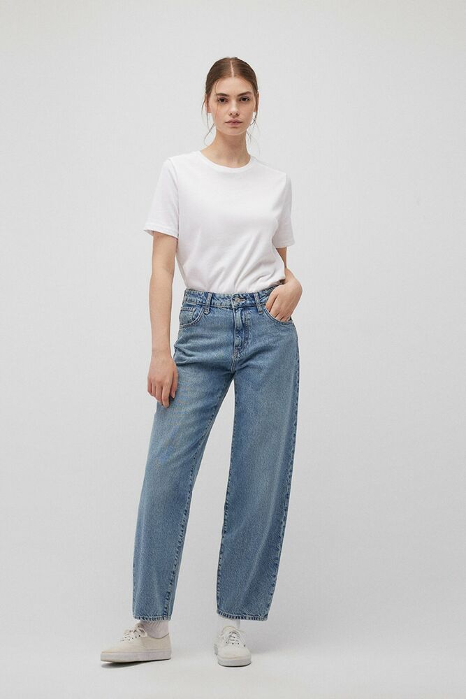 Mavi Leıla Mid Blue Denim Kadın Jean Pantolon 1010600-87776 - 1
