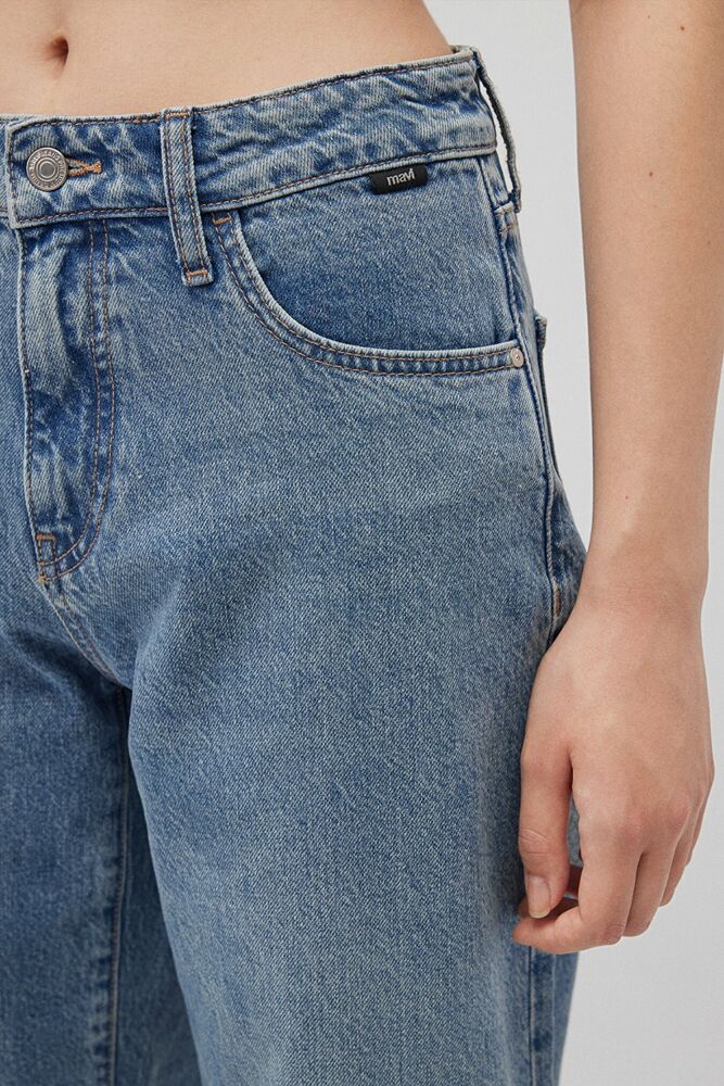 Mavi Leıla Mid Blue Denim Kadın Jean Pantolon 1010600-87776 - 5
