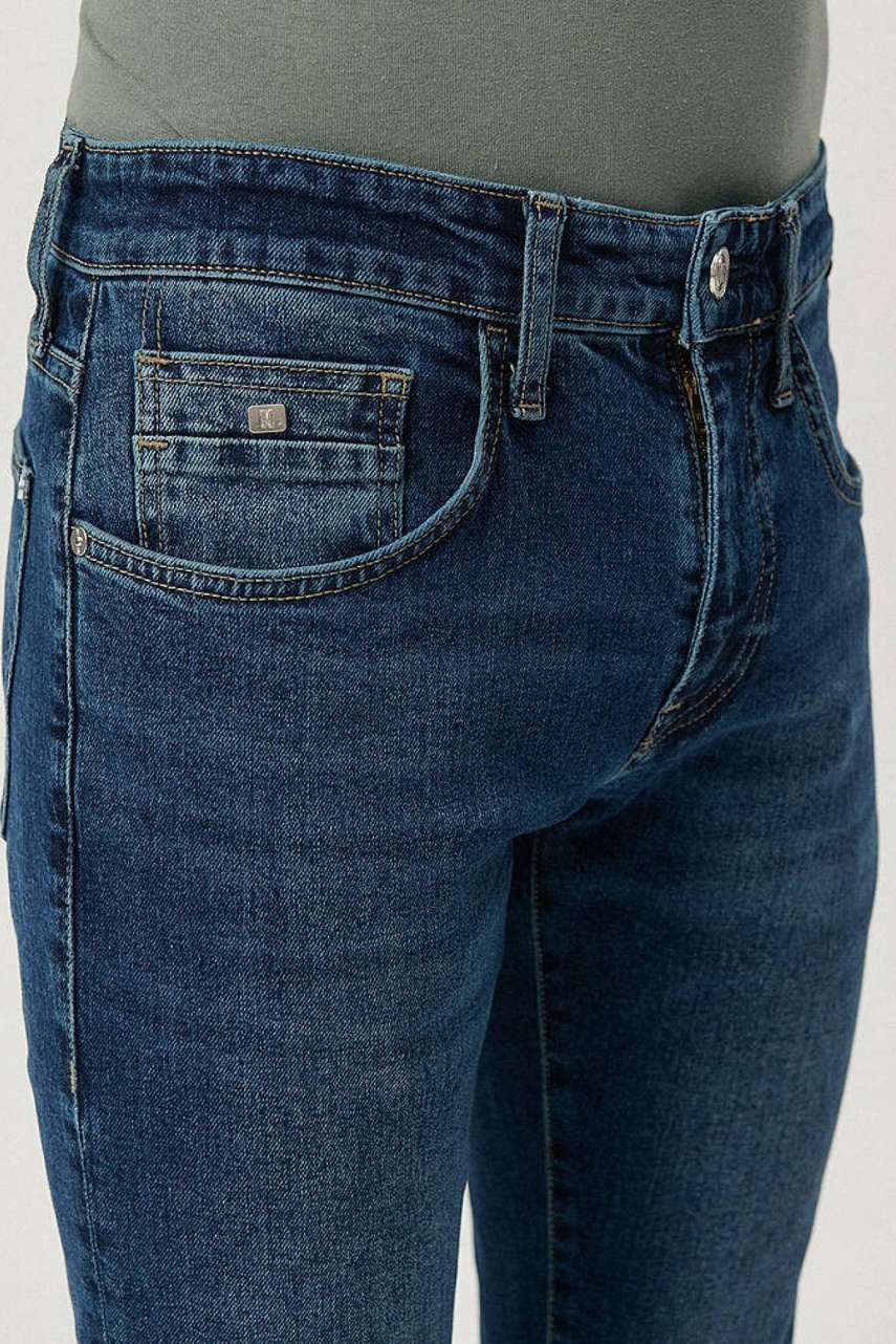 Mavi Leo Dark Vintage College Erkek Jean 0076285626 - 5