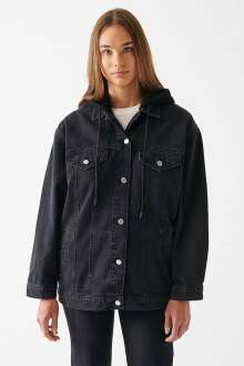 Mavi Lexa Dark Smoke Denım Kadın Jean Ceket 110641-82671 - 3