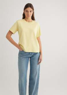 Mavi Limon Sarı Logo Kadın Tişört 1612829-71303 - Mavi (1)