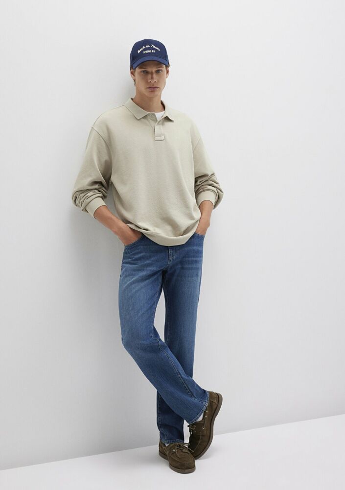 Mavi Lisbon Classic Denim Puslu Vintage Koyu Mavi Erkek Jean Pantolon 0010039-90818